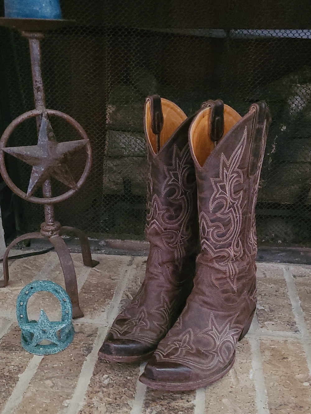 OLD GRINGO "DIEGO" 0818 Leather Snip Toe Western Boot Sz 7 1/2